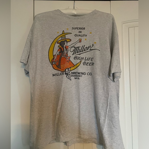 Miller High Life Other - Miller High Life Vintage Logo Gray T-Shirt